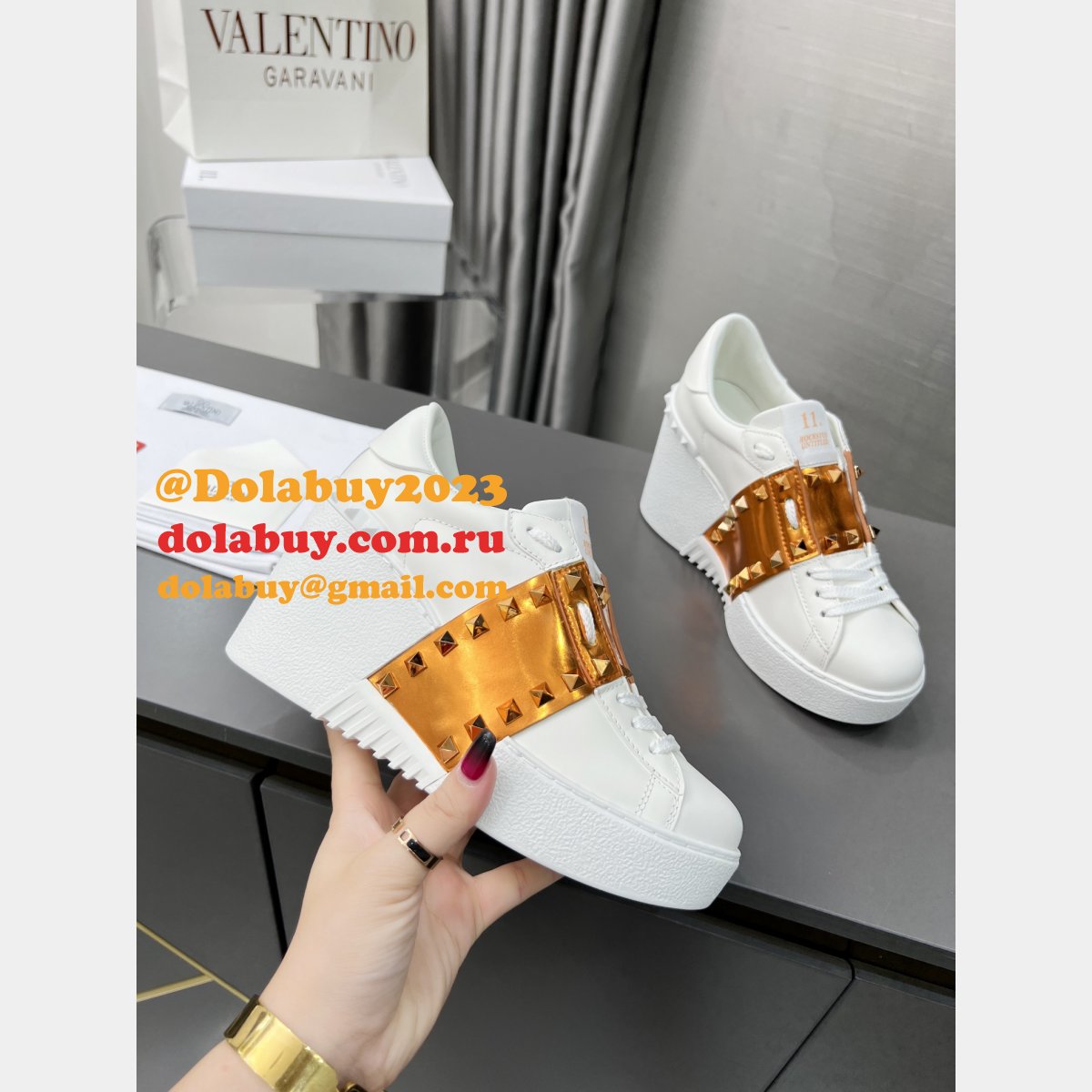 Perfect Cheap High End Wedge Replica Valentino Shoes