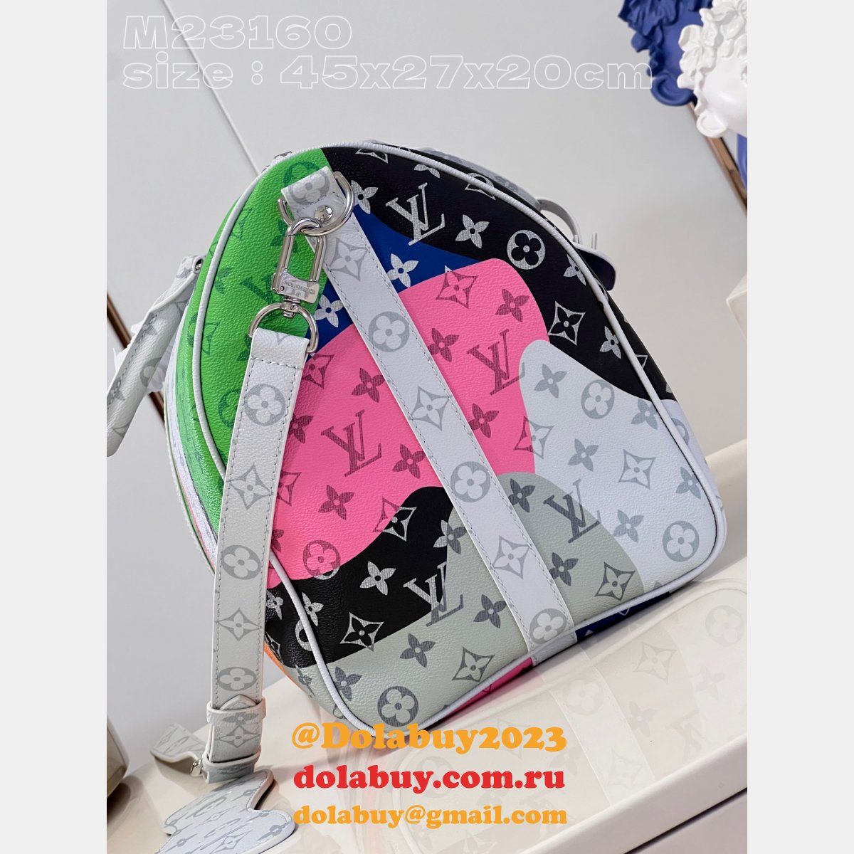 Perfect Keepall Bandoulière 45 M46677/M23160 Travel LV Replica Bag