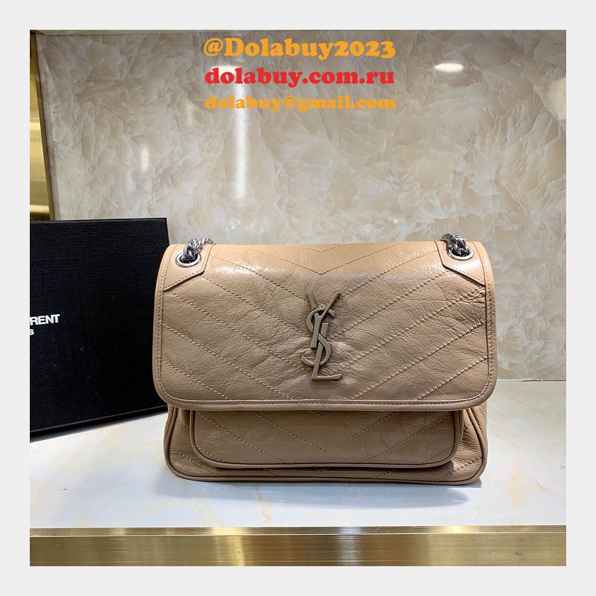AAA+ Replica Saint Laurent Niki Shoulder 498894 Bag