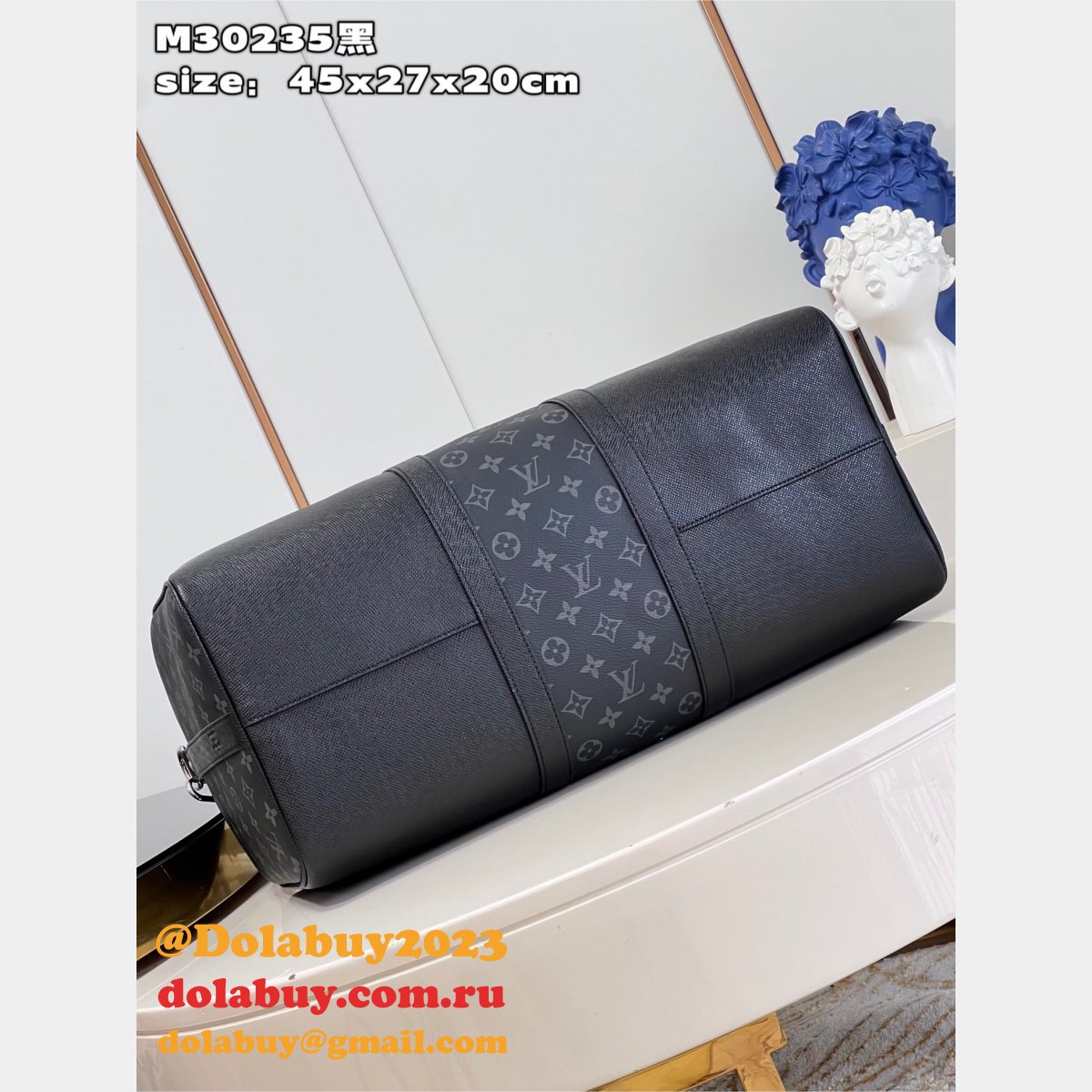 Louis Vuitton Travel Replica M30235 Keepall Bandoulière 45 Monogram Eclipse