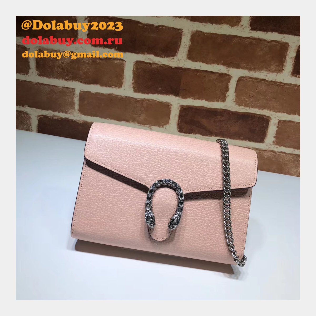 cheap G*u*i dionysus leather mini chain bag 401231 black