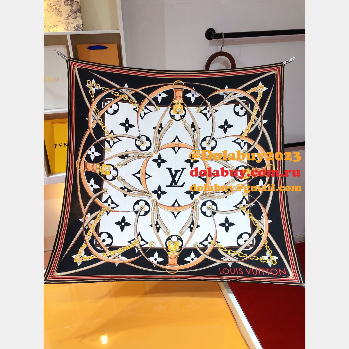 Louis Vuitton Double silk Scarves and Shawls Collection for Women