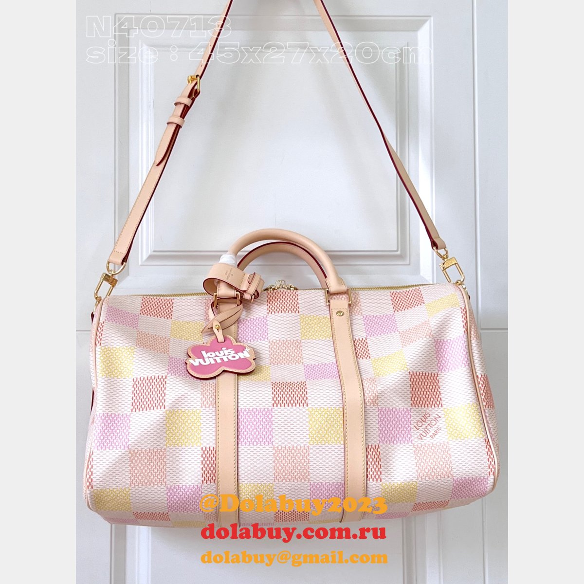 LV Replica Keepall Bandoulière 45 Men Travel Damier Canvas N40713 Bag