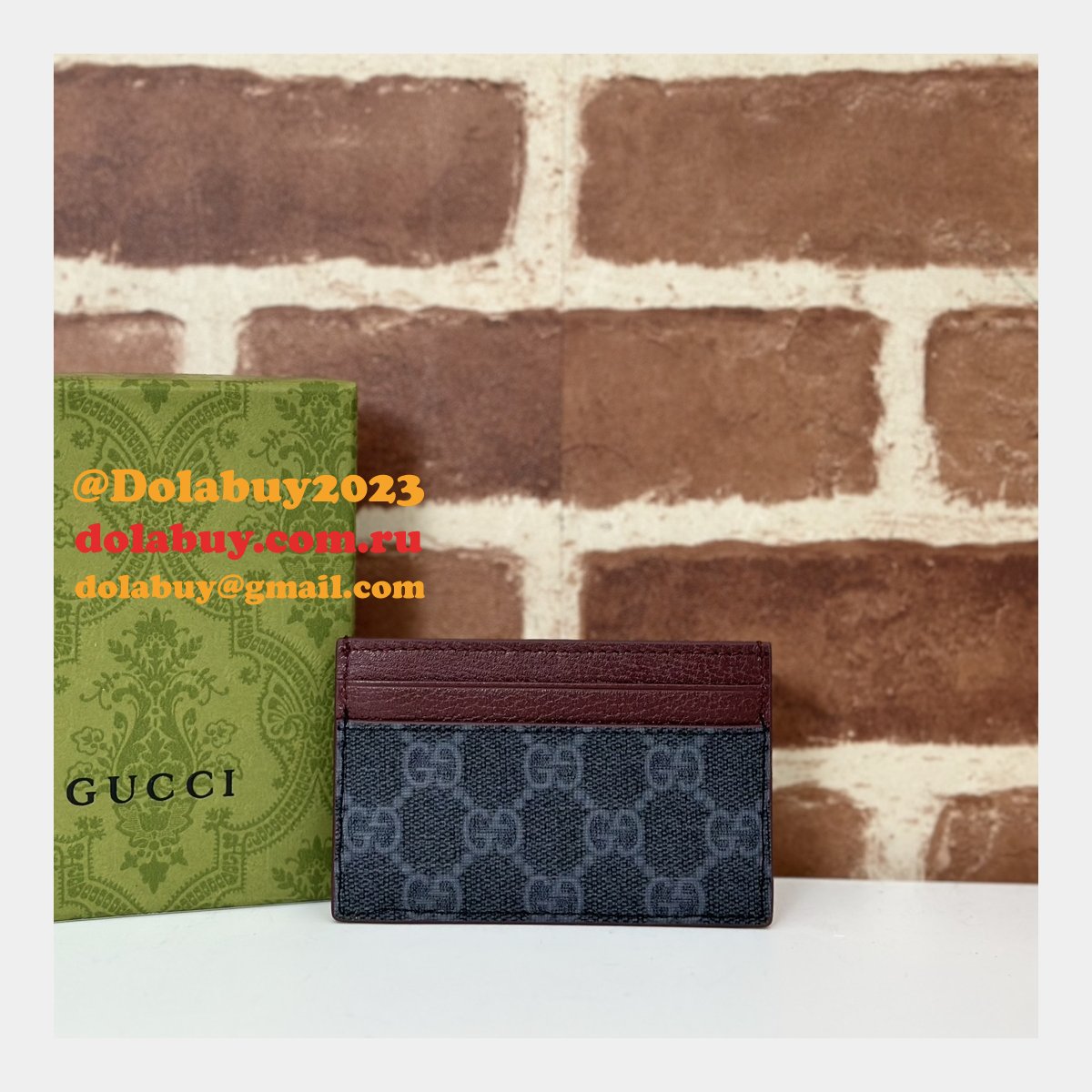 Replica Gucci 1:1 Mirror 768248 Card Case Holder Mens