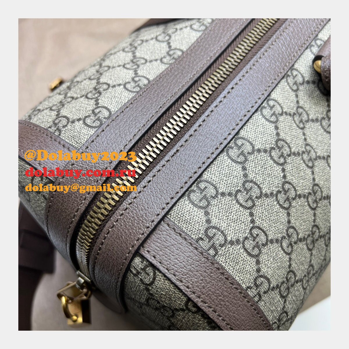 Gucci Our Replica Ophidia 681295 GG Supreme Duffle Tote Bag