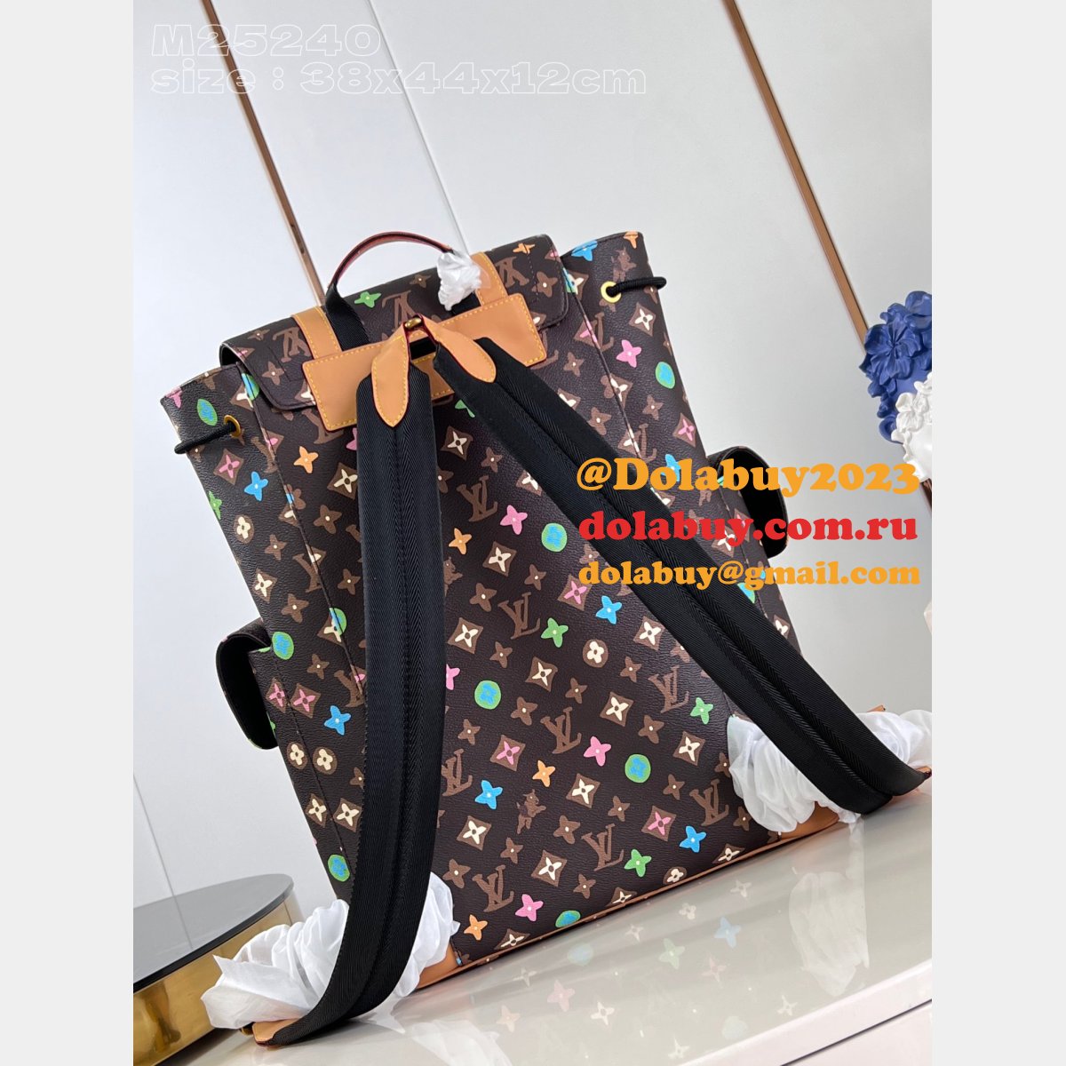 Designer LOUIS VUITTON Christopher Monogram Craggy backpack M25240