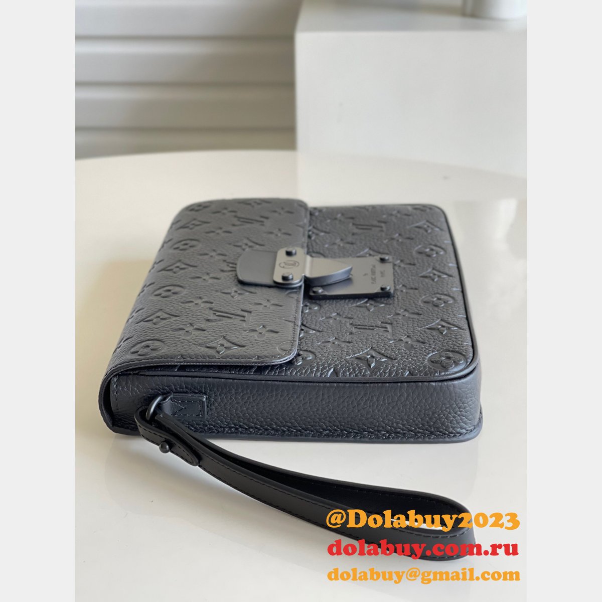 High Quality Replica Louis Vuitton S Lock A4 Pouch M80560 Macassar