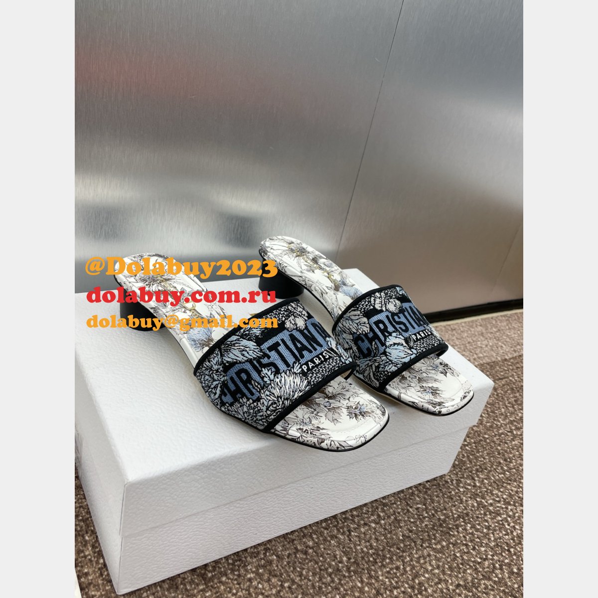 Top Quality DIOR Dway Slide Women Shoes