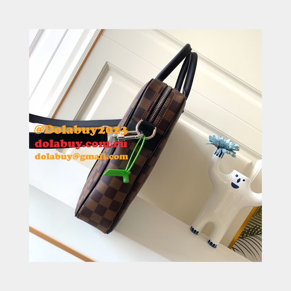 Louis Vuitton Porte-Documents Voyage PM Damier Ebene N41466