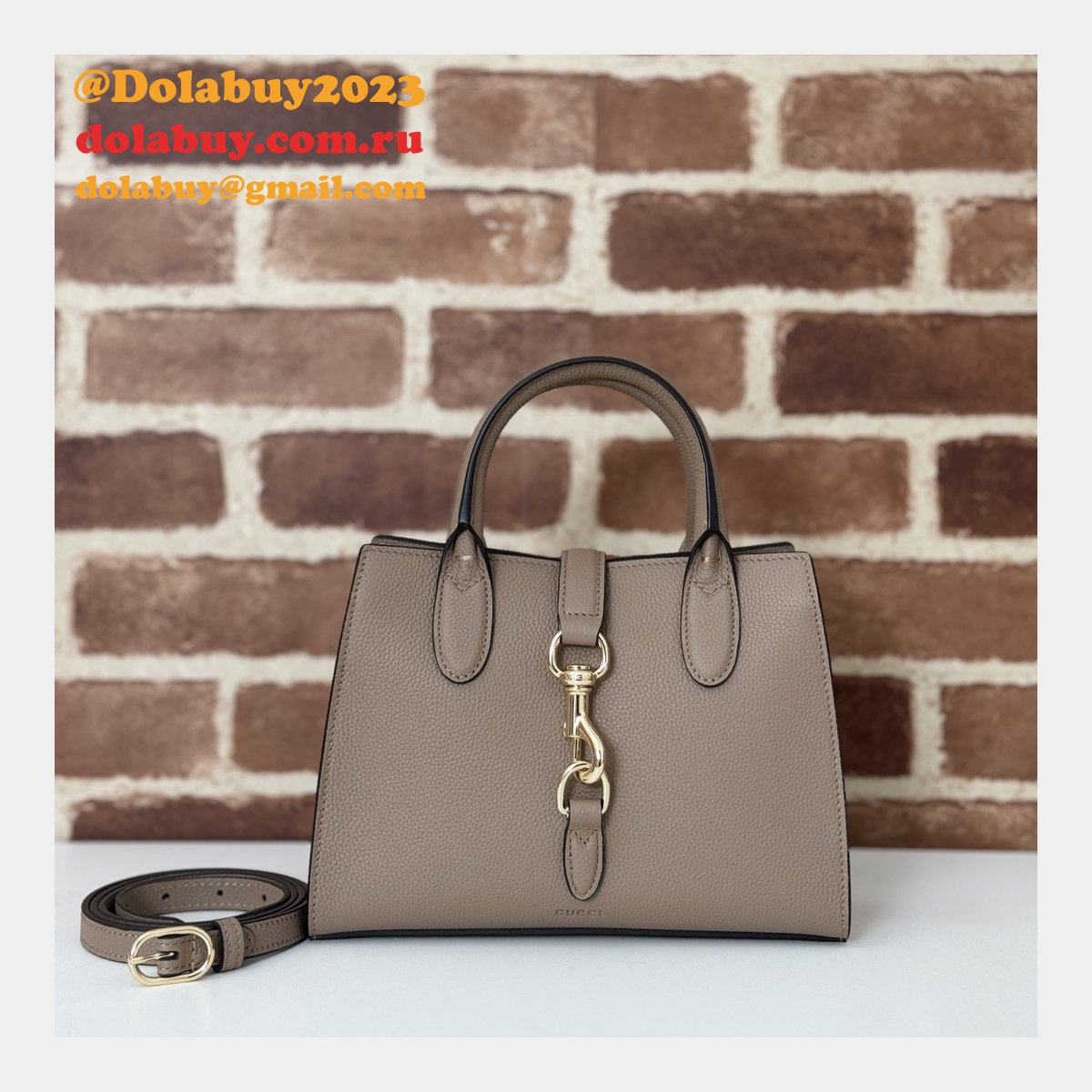 Gucci Mirror Replicas 795349 Small Tote Hook Closure Copy Bag