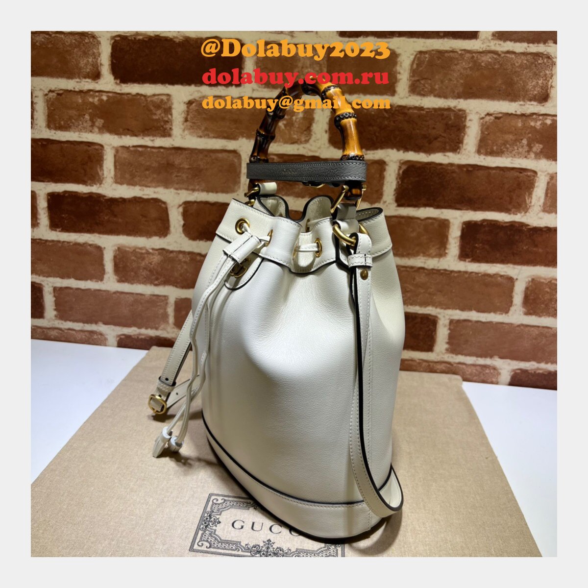 Gucci Diana Top Replica Handle 724652 Bucket AAA+ Bag