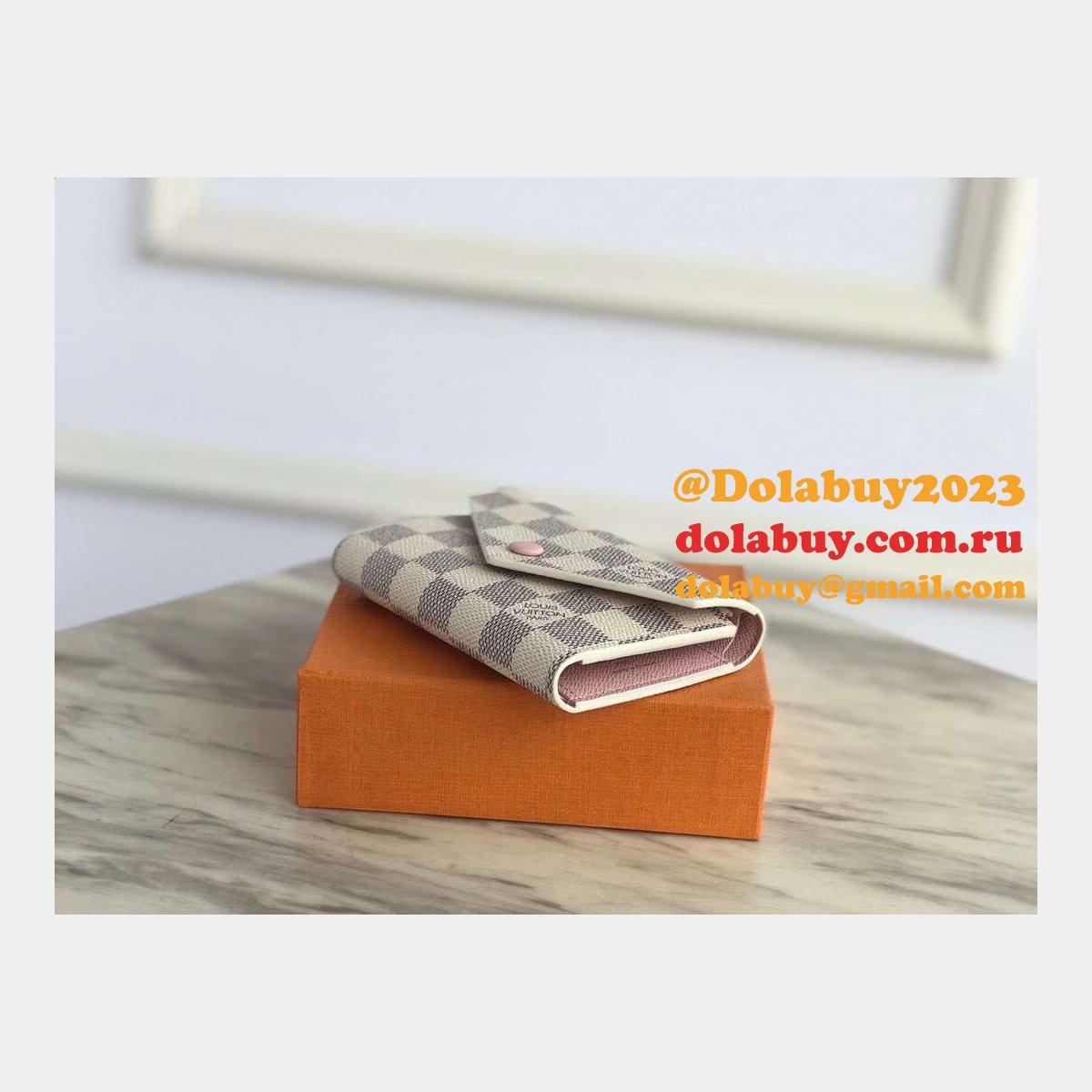 Top Quality LV Enveloppe Carte de Visite M64022