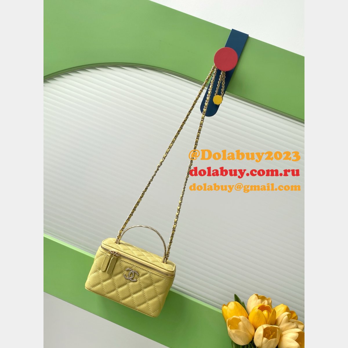 AP4590 1:1 Mirror Chain Shoulder Vanity Bag
