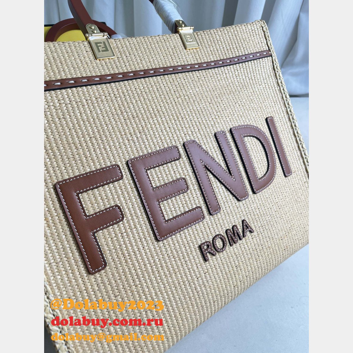 Top Quality Fendi Summer Raffia Shopping Bag Wholesale