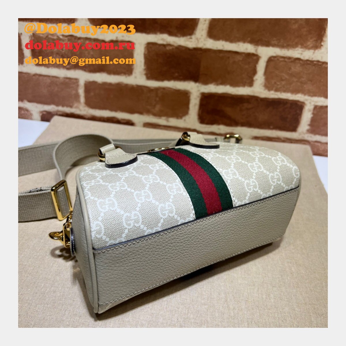Gucci Designer Ophidia 724606 GG Top Handle Replica Bag