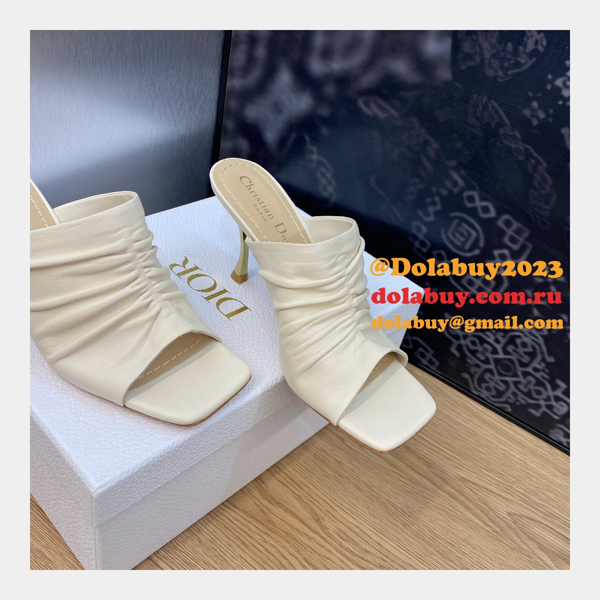 Knockoff Top Quality Dior D-Fame slippers