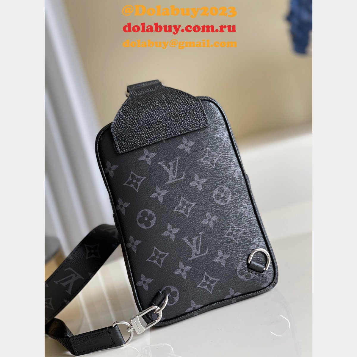 Louis Vuitton Fake Outdoor Slingbag K45 M30741 Black Bags