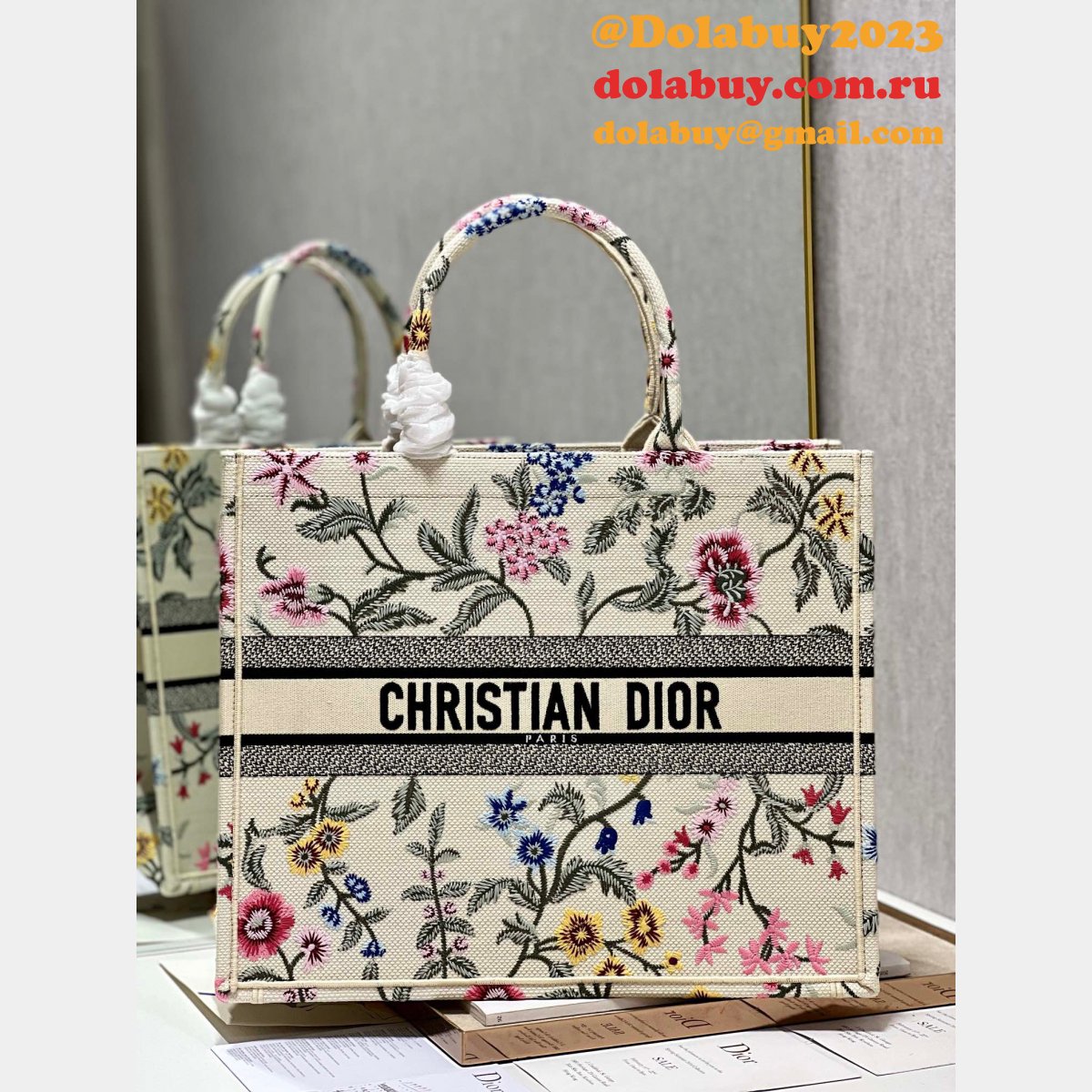 Designer Christian Dior AAA+ Replica CD Book Tote Bags