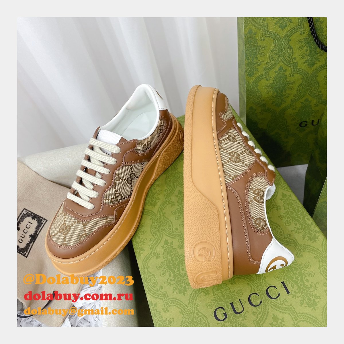 G*u*i replica gg logo shoes online
