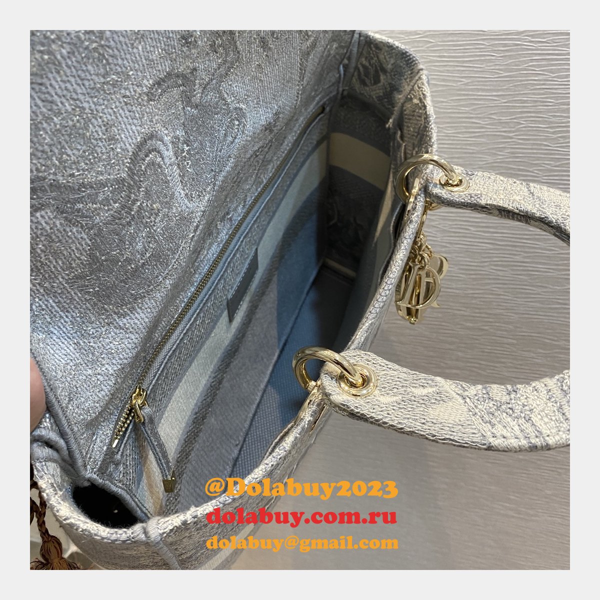 UK 1:1 Mirror High Quality Replica Lady Dior 32cm Bag