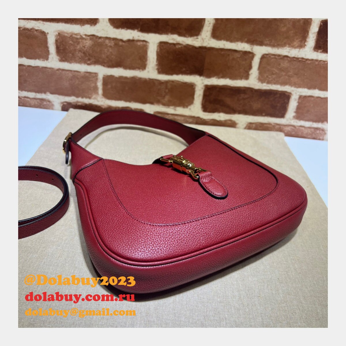 Best Quality Fake Gucci 636709 Jackie 1961 natural grain bag