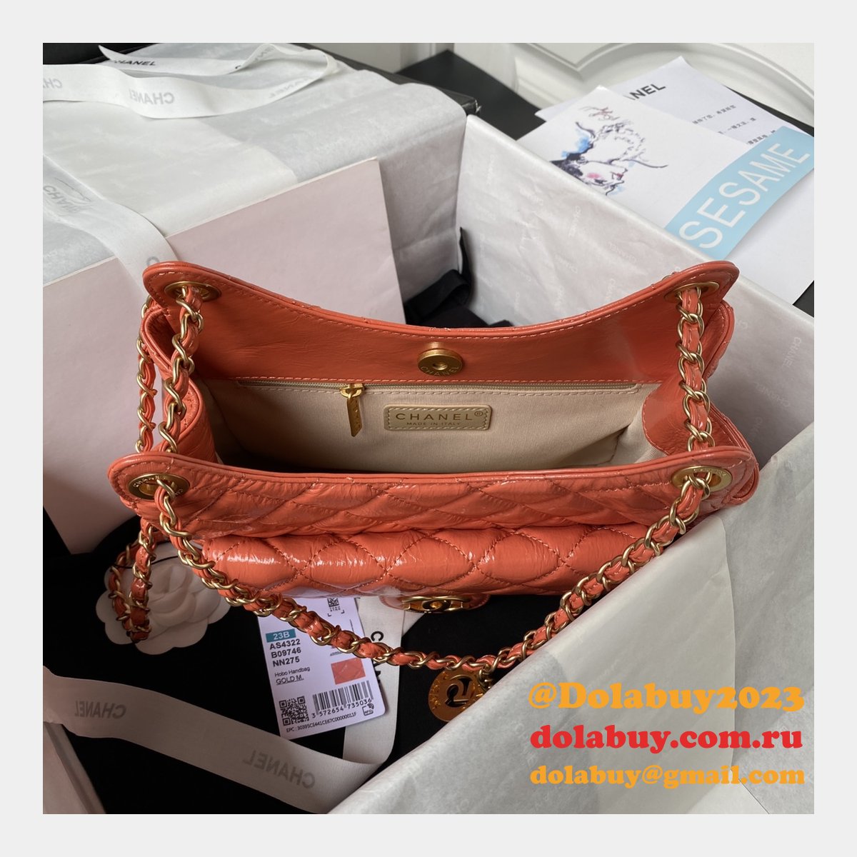 The Best High Quality AS4322 Hobo Shiny Replica Handbag