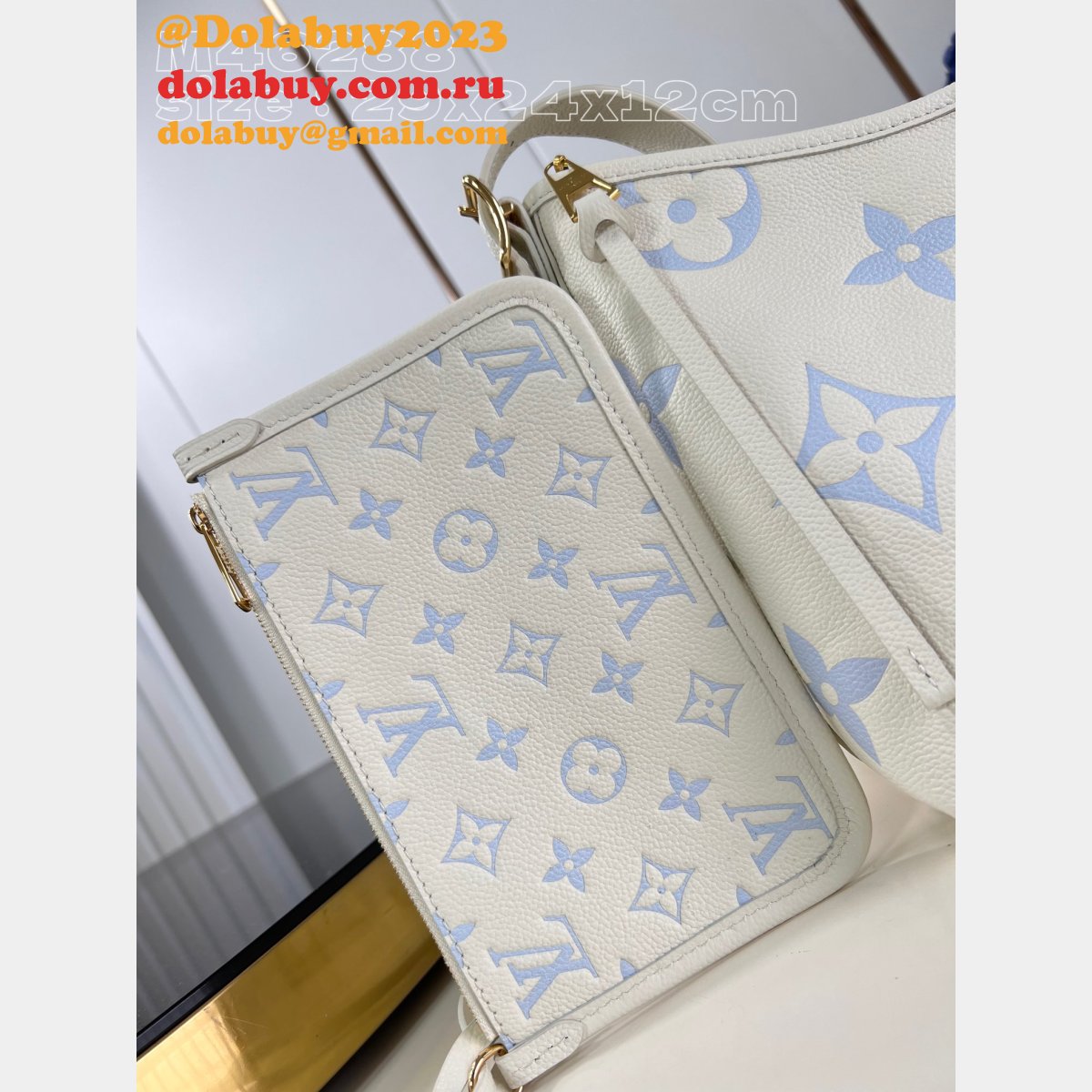 CarryAll Bicolor Monogram Empreinte M46288 Louis Vuitton Replica Bag