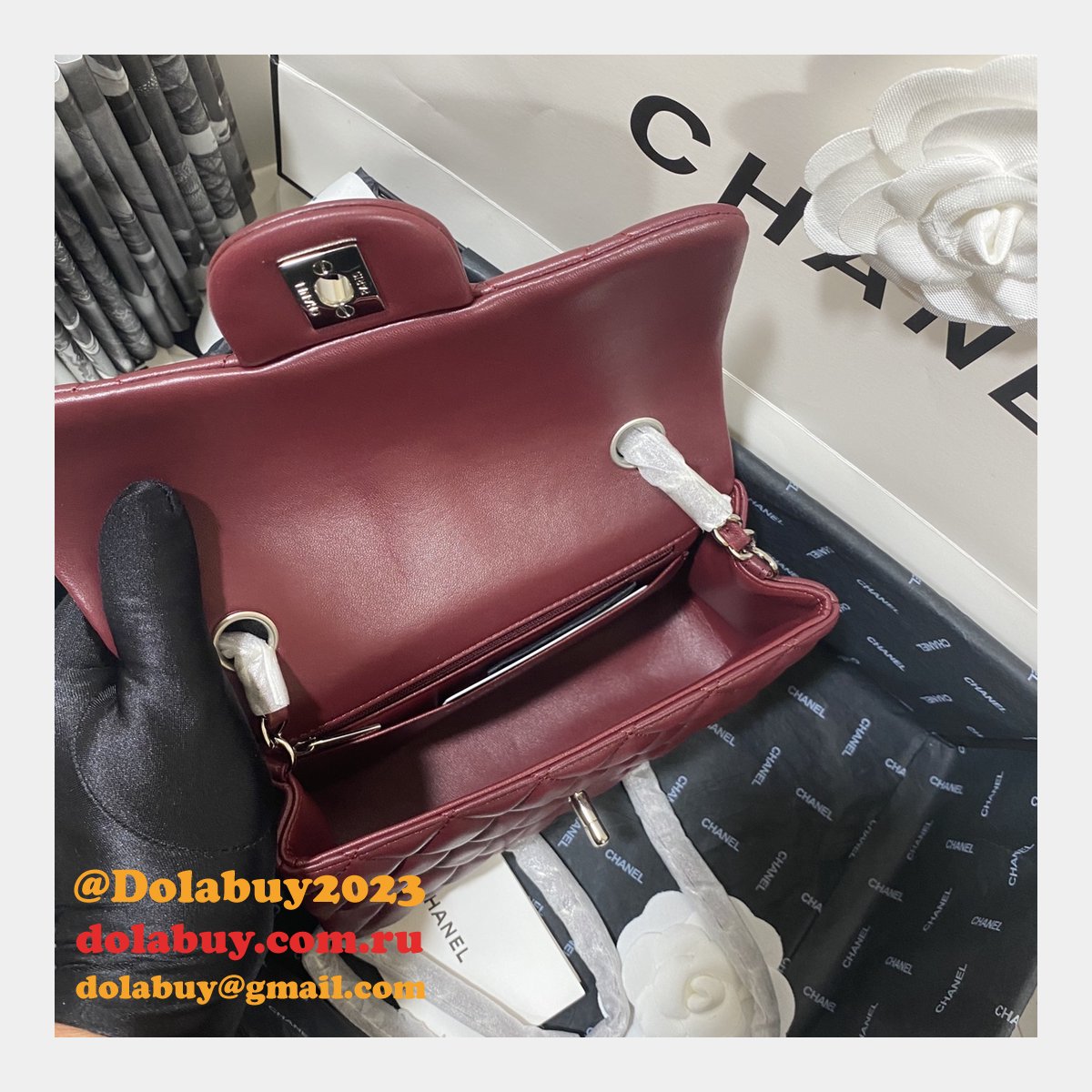 Fashion CC Lambskin Flap Designer 20CM Bag 1116