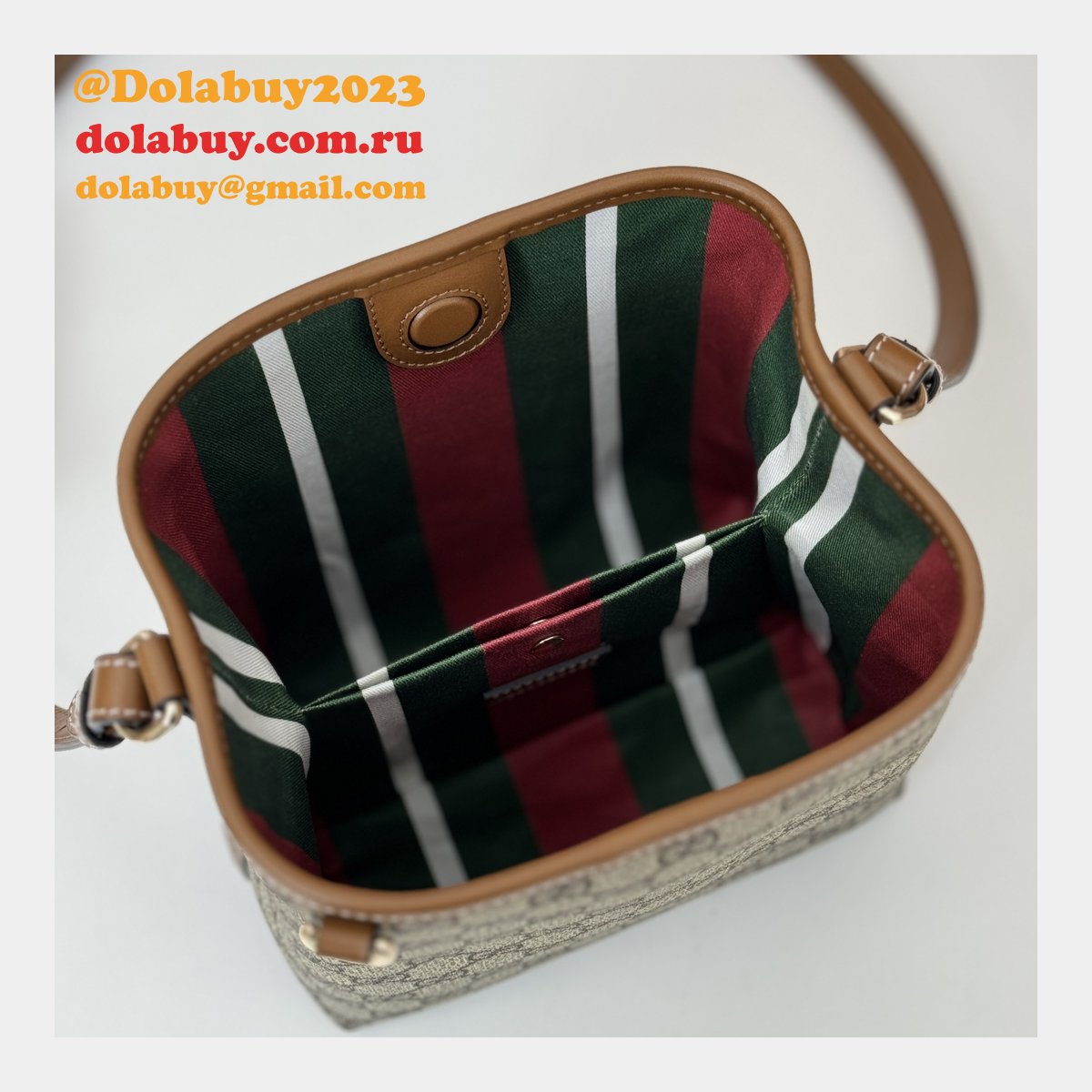 Fortok Copy Gucci Ophidia Bucket 1:1 Mirror 815118 Bag