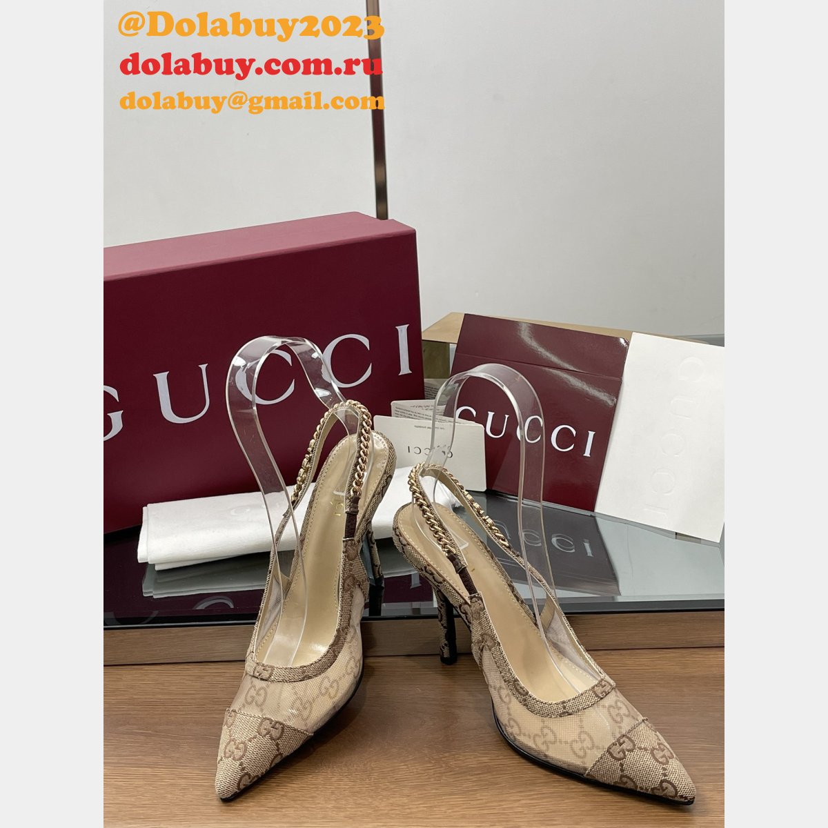 Fashion GUCCI Signoria Slingback Pump