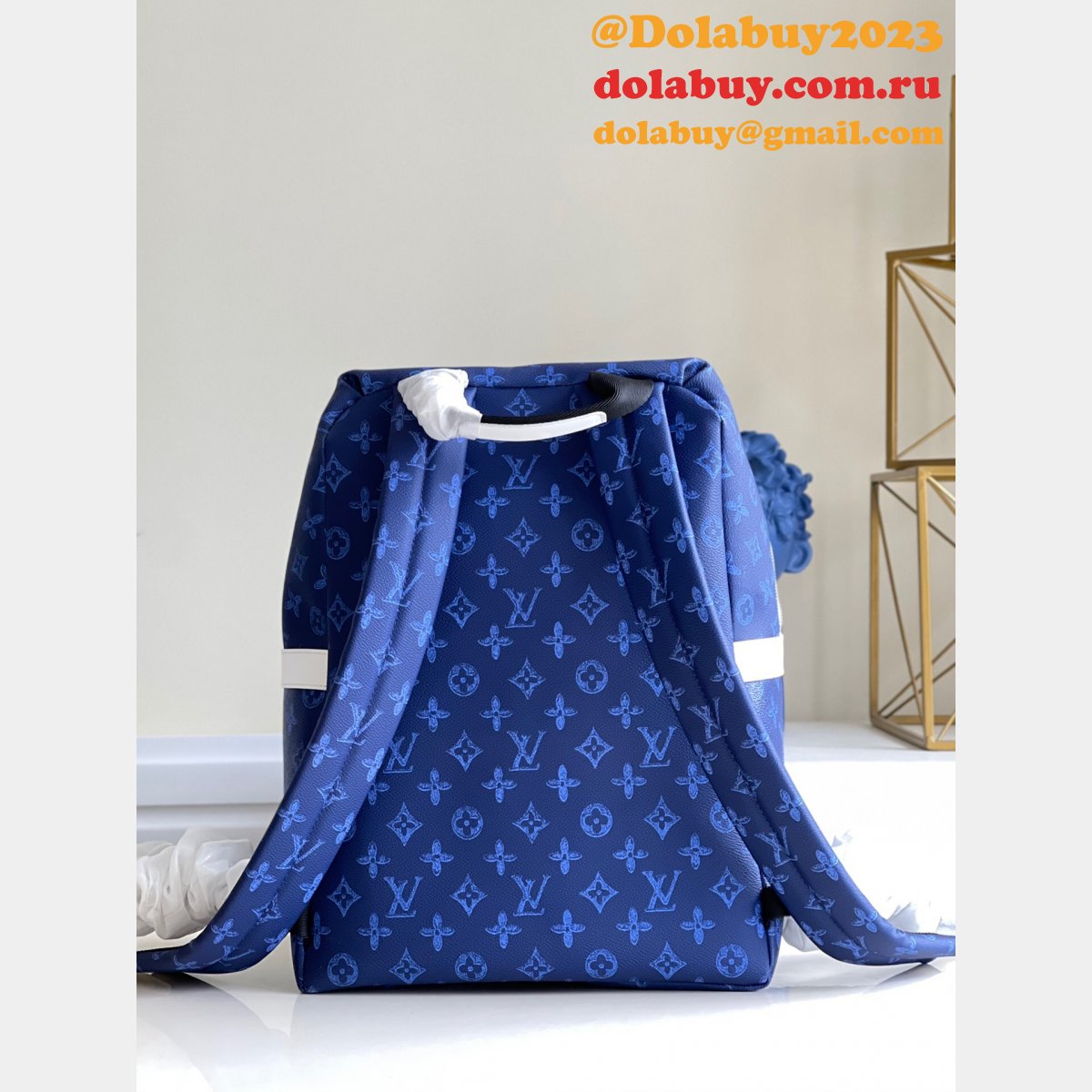 Luxury Louis Vuitton Cheap M45879 Discovery Backpack Monogram Other Blue