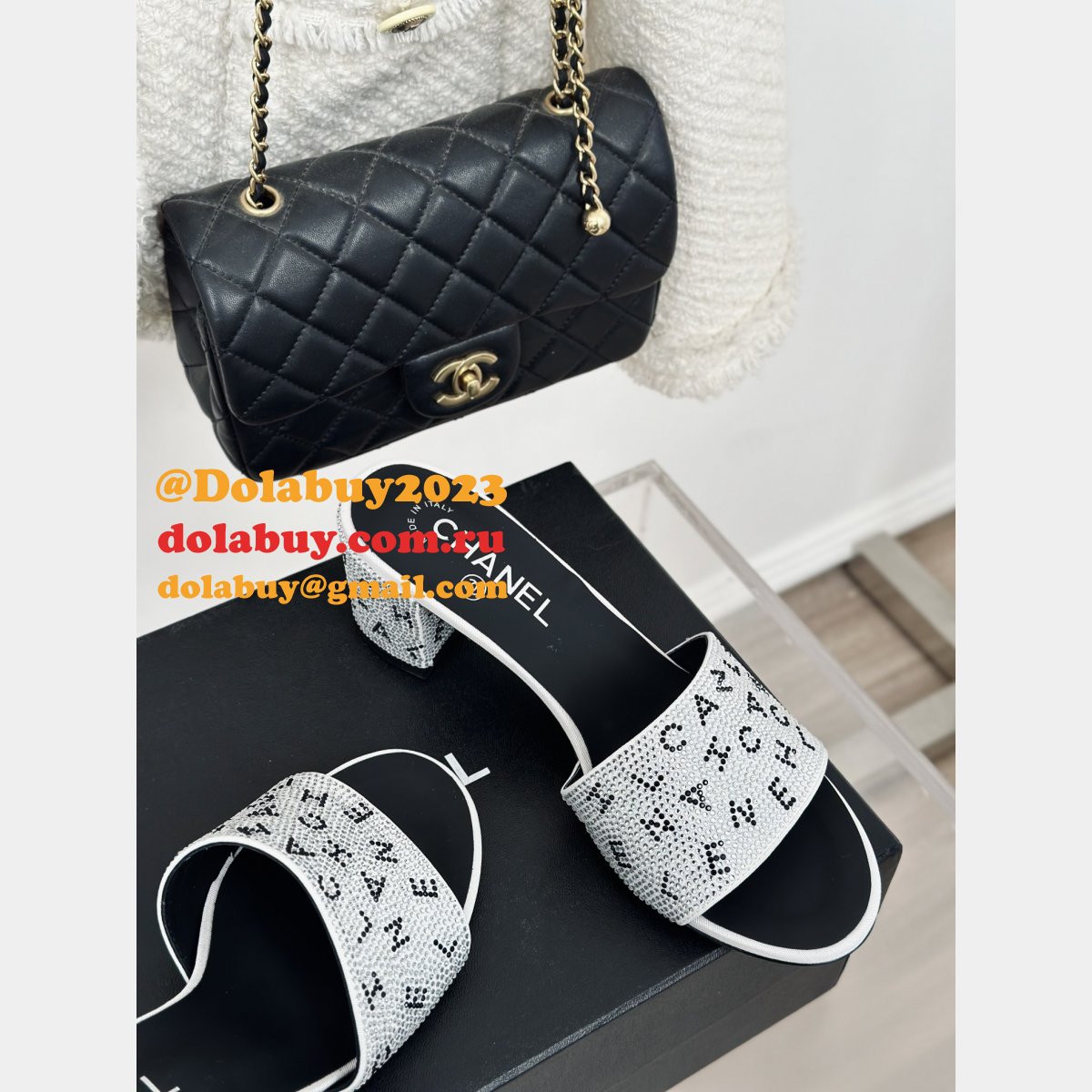 Slippers Heel Flat 6CM Replica Designer Shoes Online Store