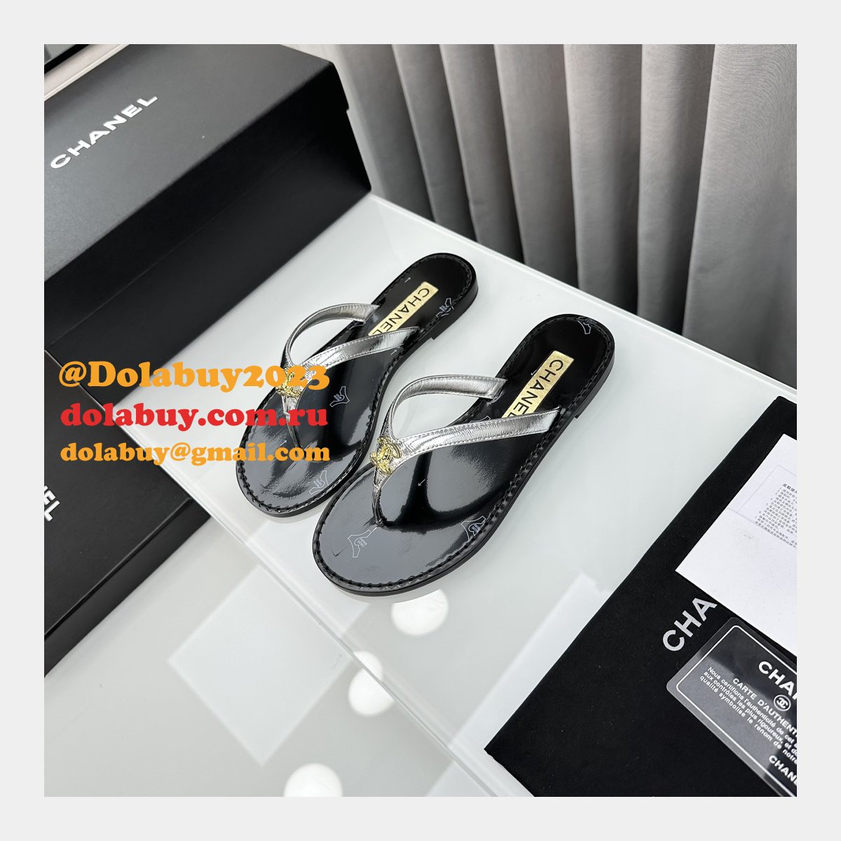 Perfect Sandals Street Replica Plain Leather Flip Flops Shoes