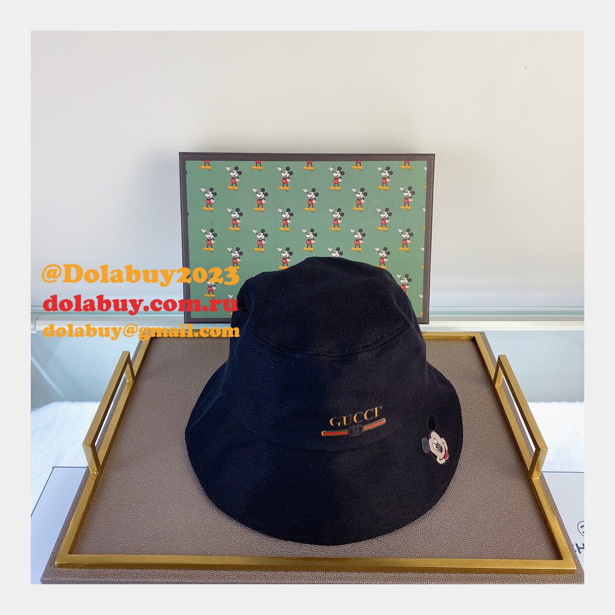 Cheap Gucci Mickey fisherman hat