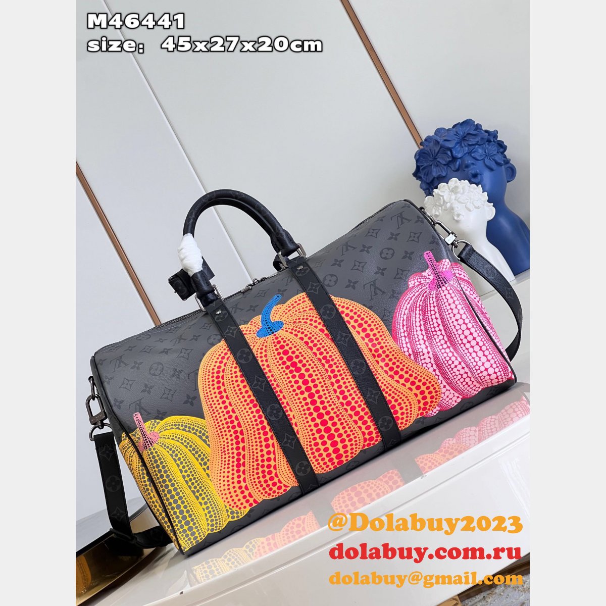 LV x YK Louis Vuitton Replica Keepall 45 Monogram M46441 Travel