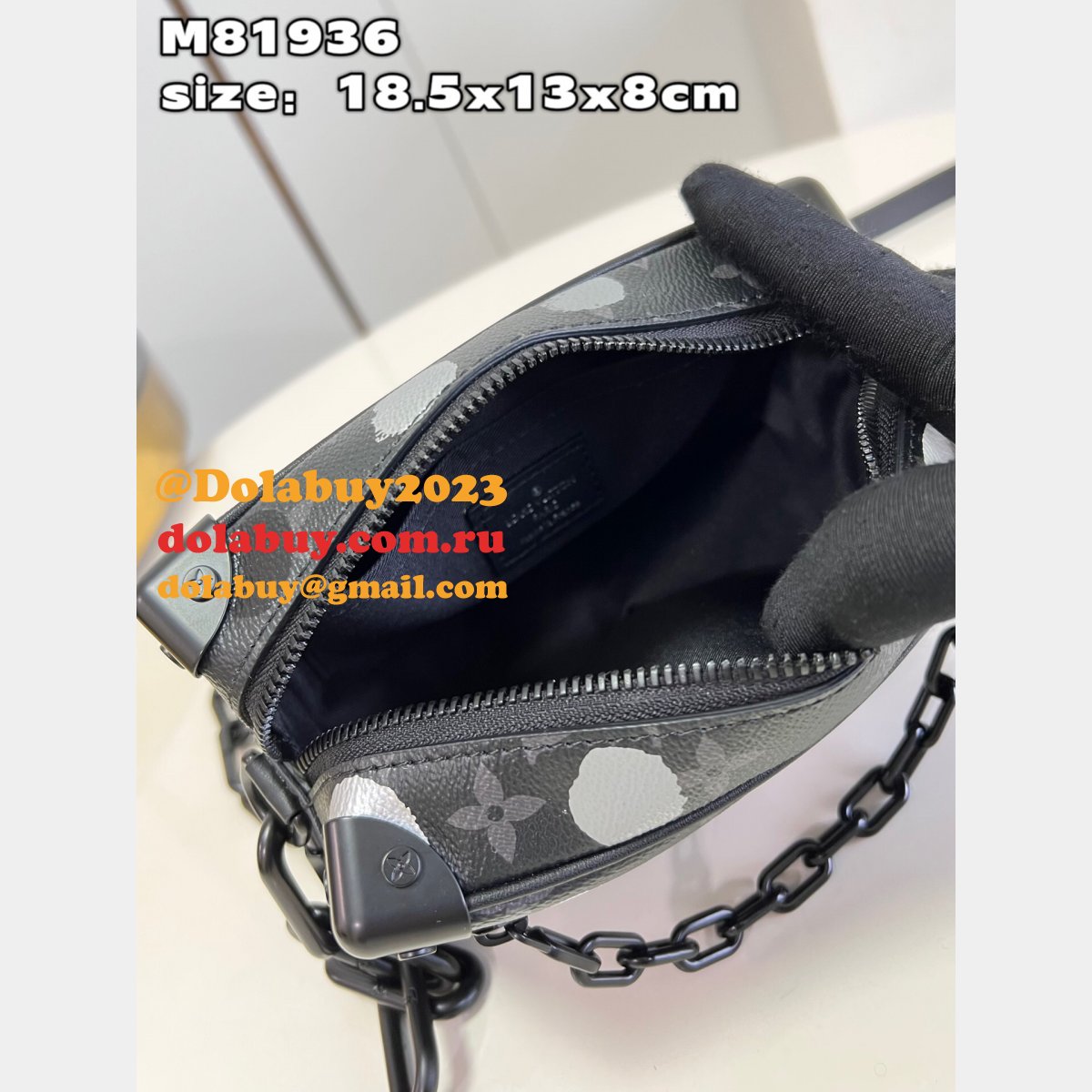 Louis Vuitton LV x YK Designer Soft Trunk Men M81936 Monogram Eclipse Canvas