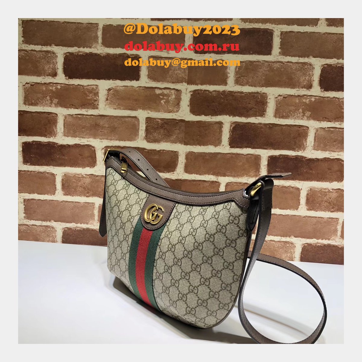 fake G*u*i high quality beige ophidia gg small shoulder 598125 bag