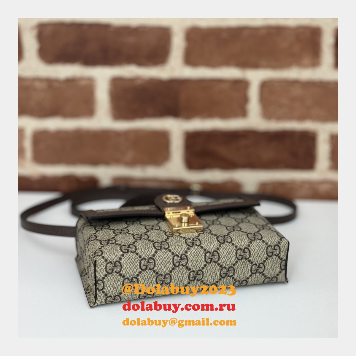 Ophidia 1:1 Mirror Ebony Supreme 772314 Inspired Gucci Bag