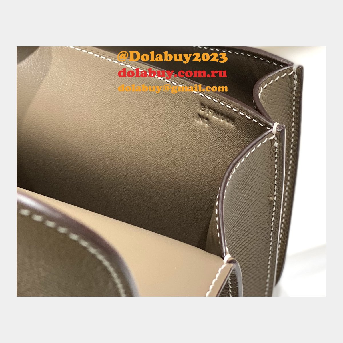 Hermes Constance Bag 18cm Epsom Leather Elephant grey