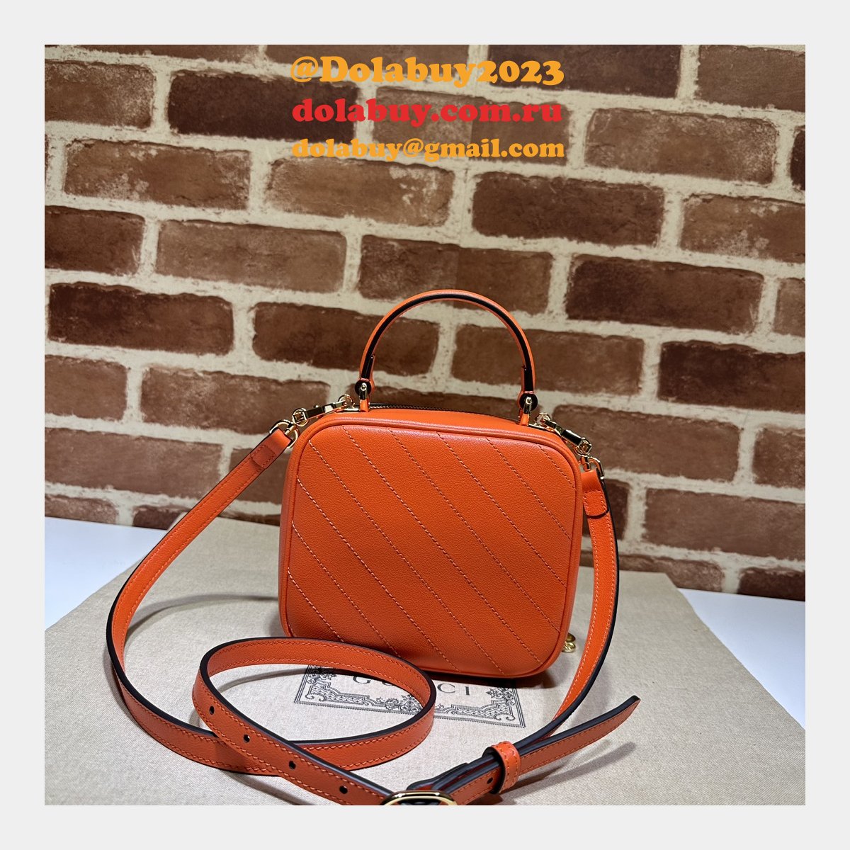designer G*u*i replica crossbody 744434 blondie top bag
