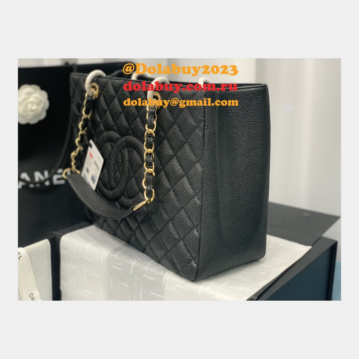 Best classic CC 50995 shopping bag CAVIAR leather