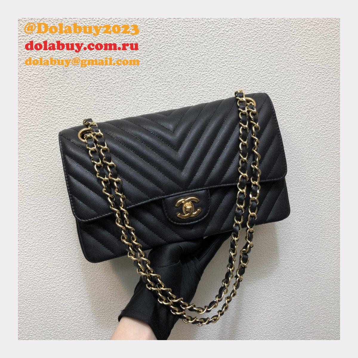 Top Quality CC CF1112 V CLASSICAL HANDBAG 25.5cm