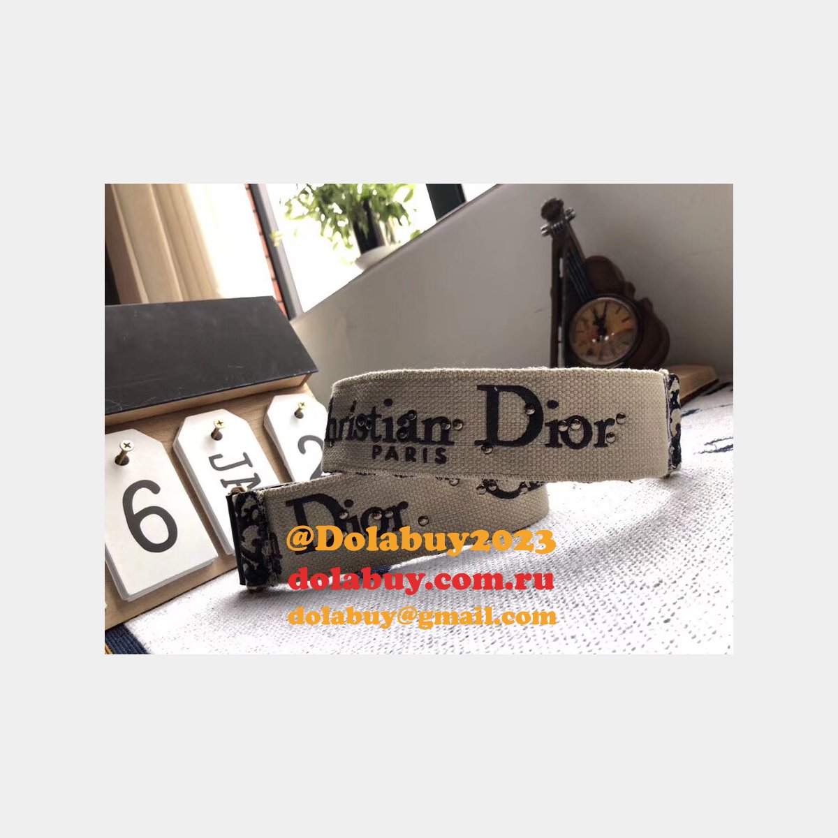 Fashion Christian Dior SHOULDER Embroidery STRAP UK