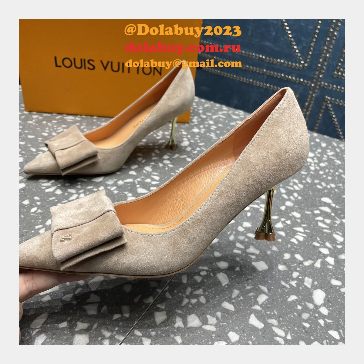 Fake LOUIS VUITTON Blossom Pump Fashion shoes