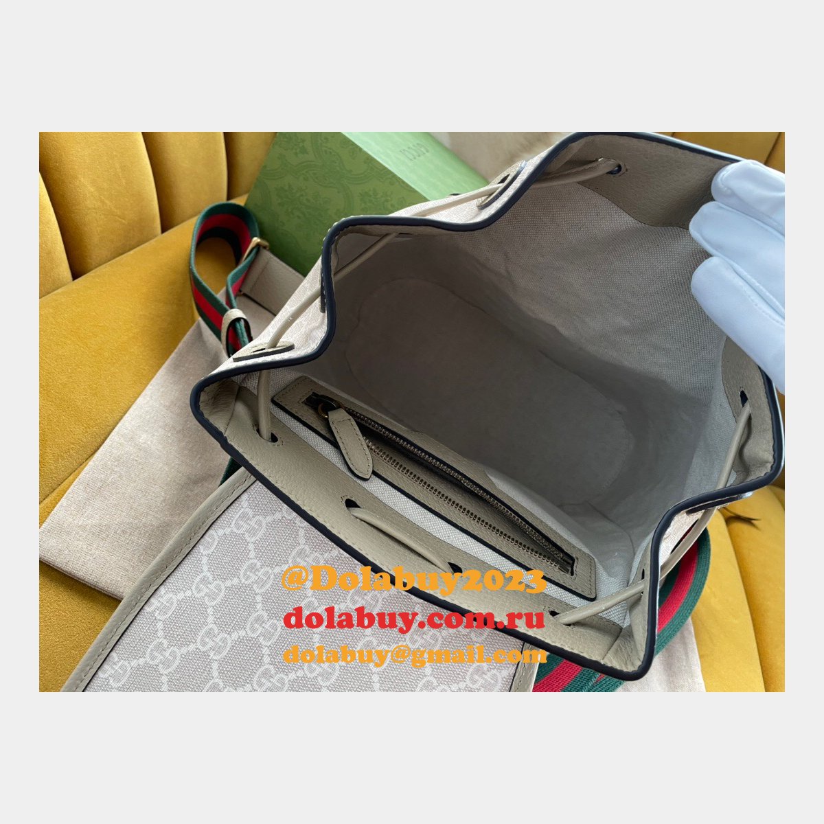 buy high-quality G*u*i fake backpack 674147 interlocking g in gg supreme