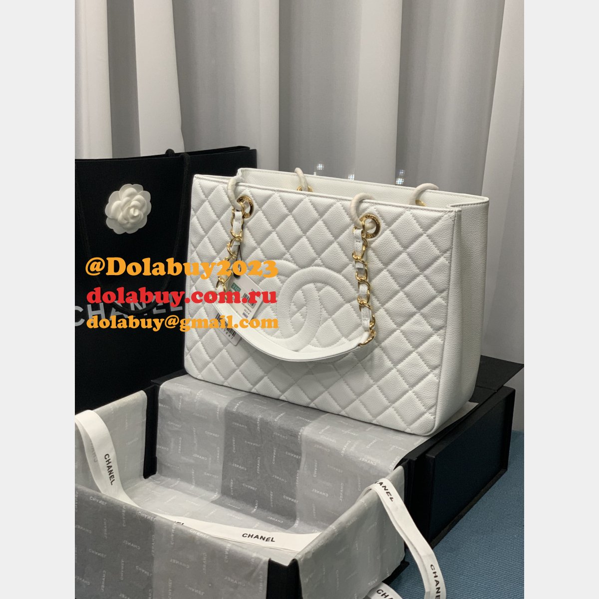 Best classic CC 50995 shopping bag CAVIAR leather