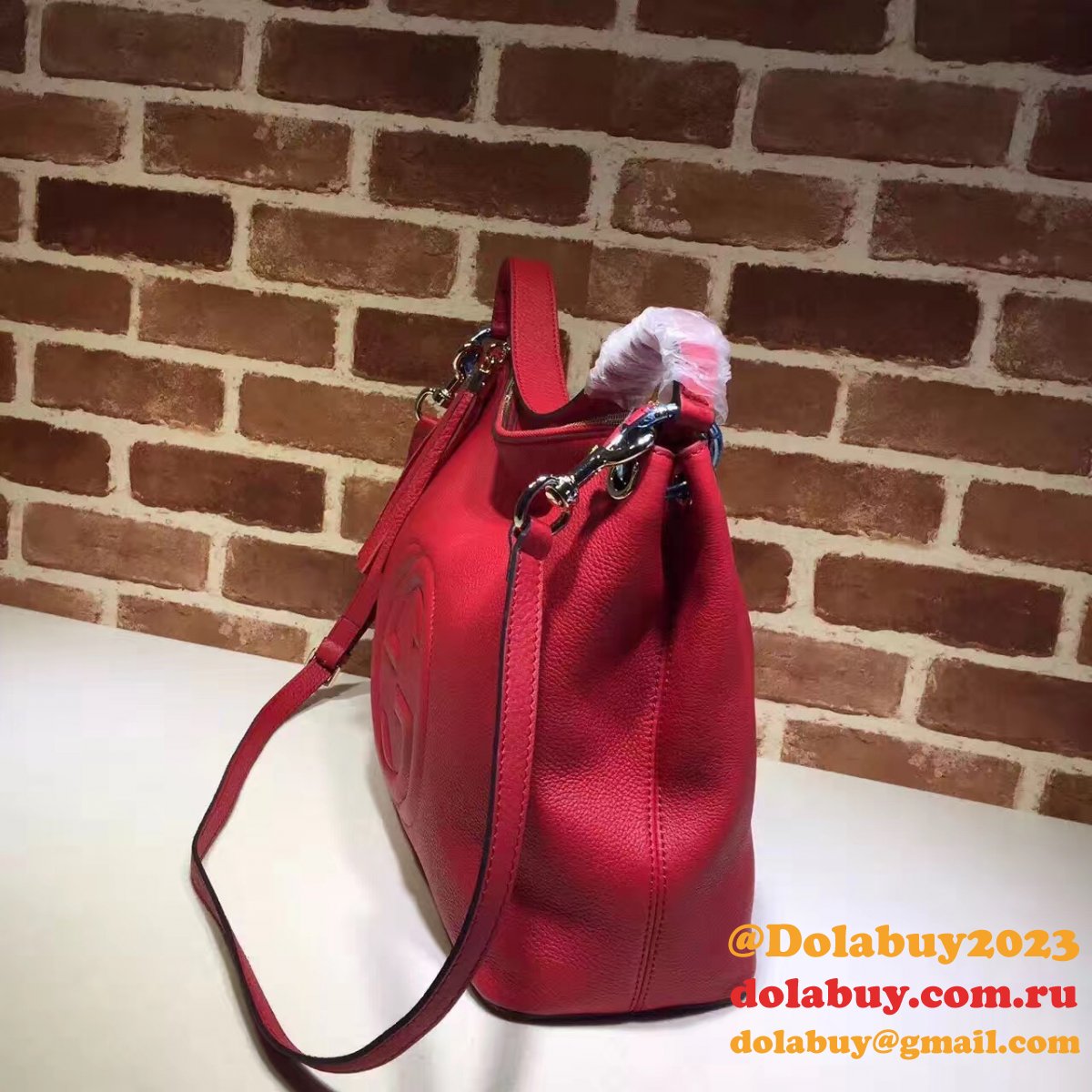 replica G*u*i luxury shoulder soho leather hobo 408825 bag