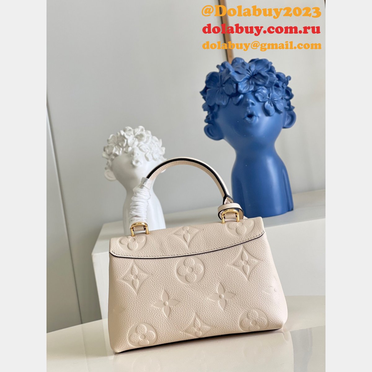 Louis Vuitton Knockoff Madeleine M46008/M45978 Bicolor Monogram Empreinte Leather Bag