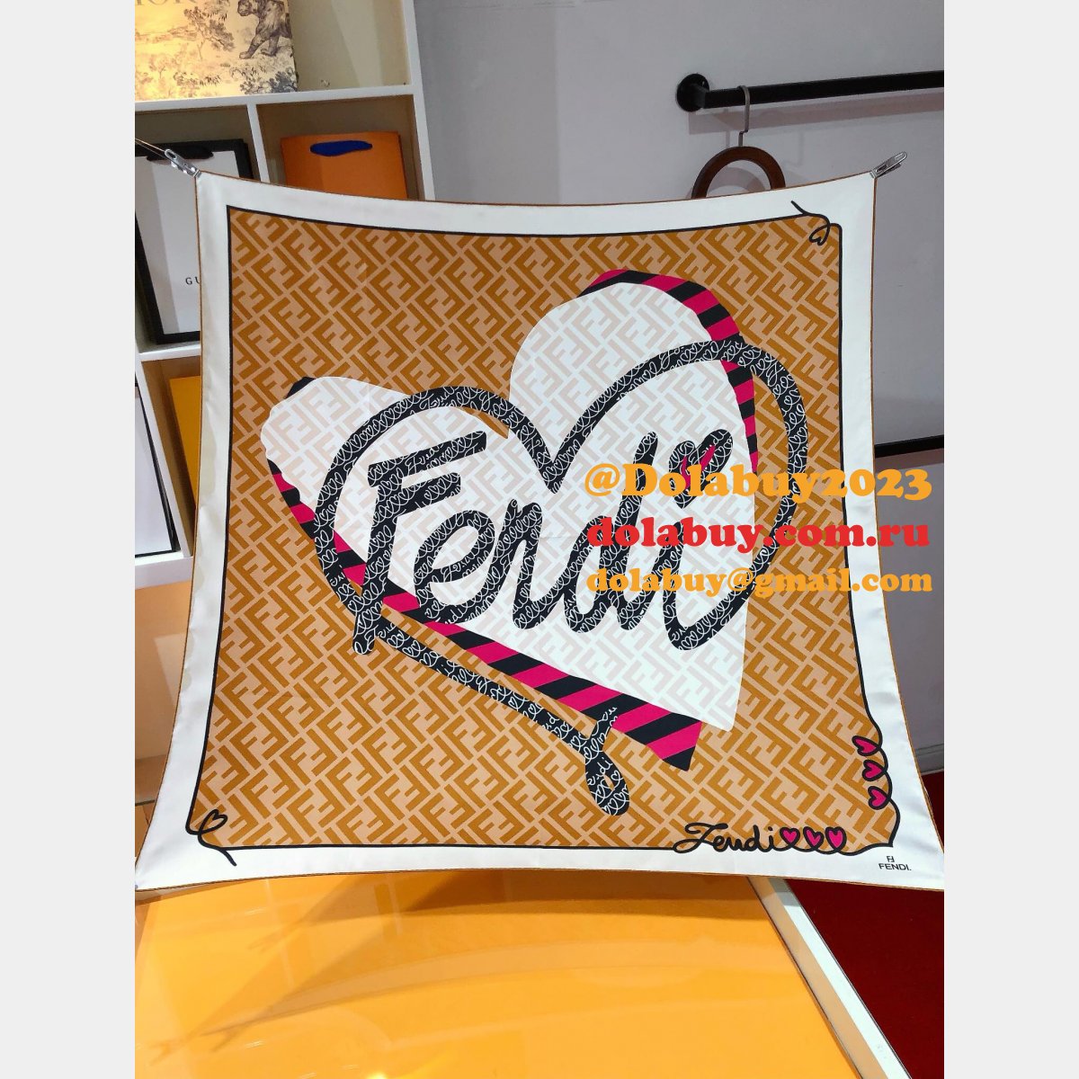 Top Quality fendi Silk twill