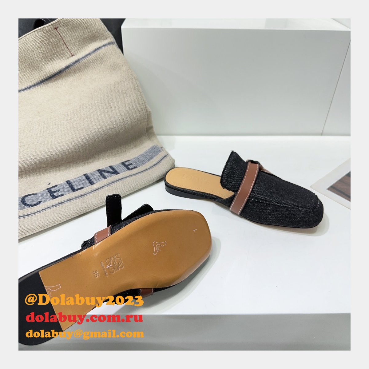 Loewe Replica Gate Mule Slippers High Quality Shoes